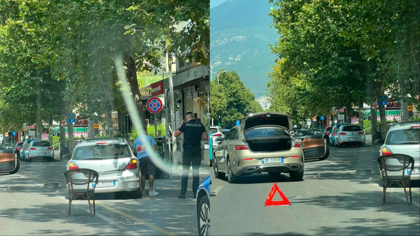 Aksident përballë Ministrisë së Jashtme në Tiranë  dy mjetet përplasen me njëra tjetrën