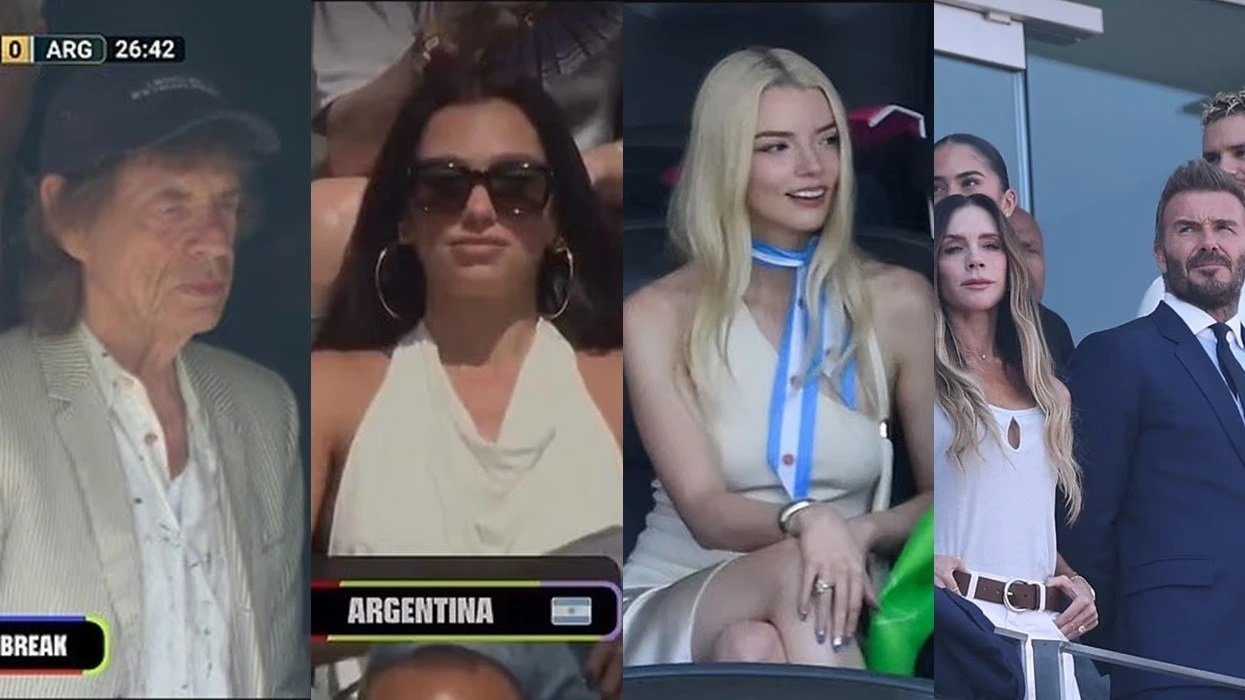 Dua Lipa, Callum Turner, Mick Jagger dhe familja Beckham pushtojnë tribunat e finales së Kupës së Botës