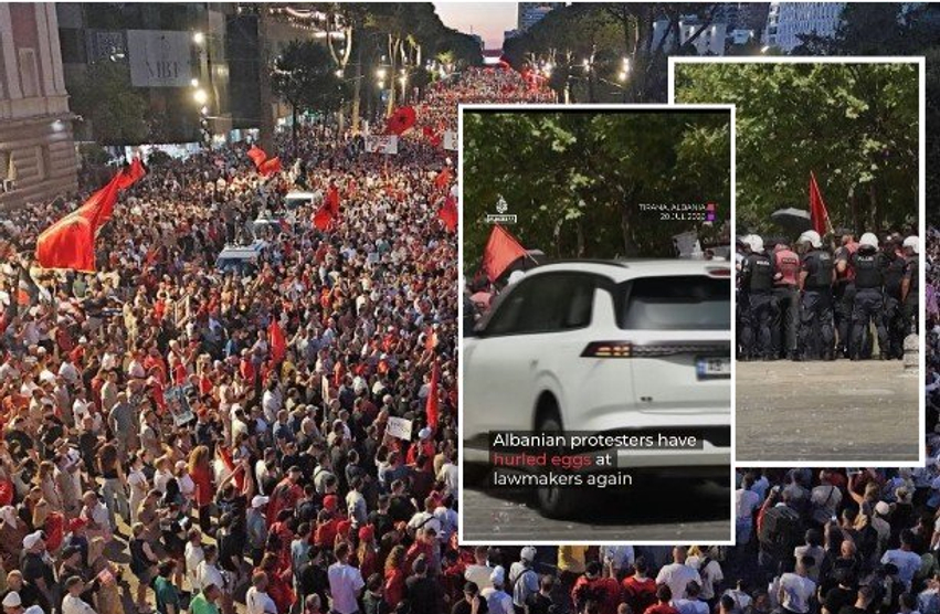 Al Jazeera: Protestat në Tiranë vijojnë prej 7 javësh, qytetarët