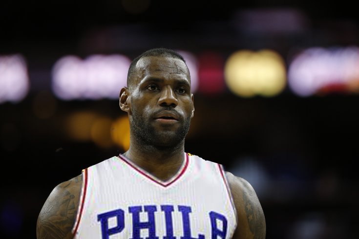 LeBron James kalon te Philadelphia 76ers