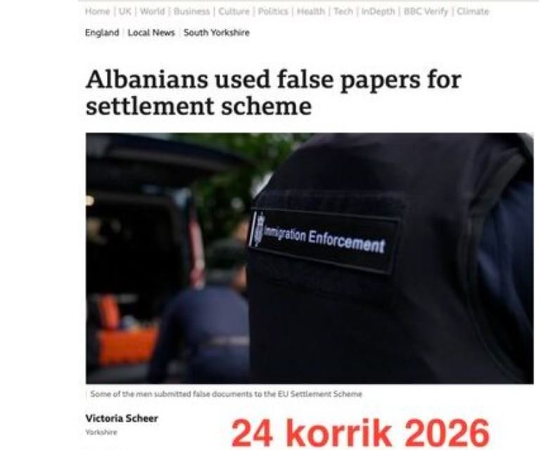 Ambasada shqiptare në Londër ‘detyron’ BBC-në të korrigjojë titullin denigrues ndaj shqiptarëve