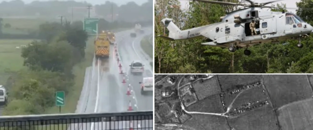 Një helikopter i Marinës Mbretërore britanike është rrëzuar në një fushë në Devon të Anglisë