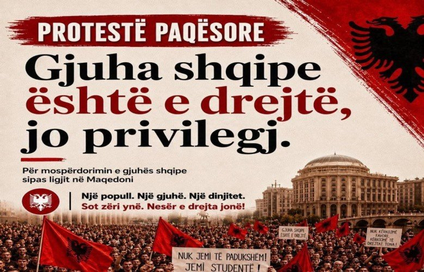 proteste-per-gjuhen-shqipe-para-ambasades-se-maqedonise-se-veriut