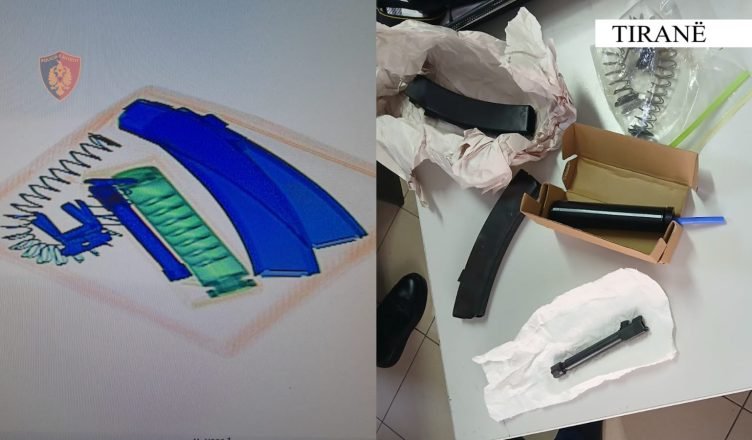 Arrestohet 32-vjeçari në Tiranë, u kap duke marrë një pako me pjesë armësh të ardhura nga SHBA