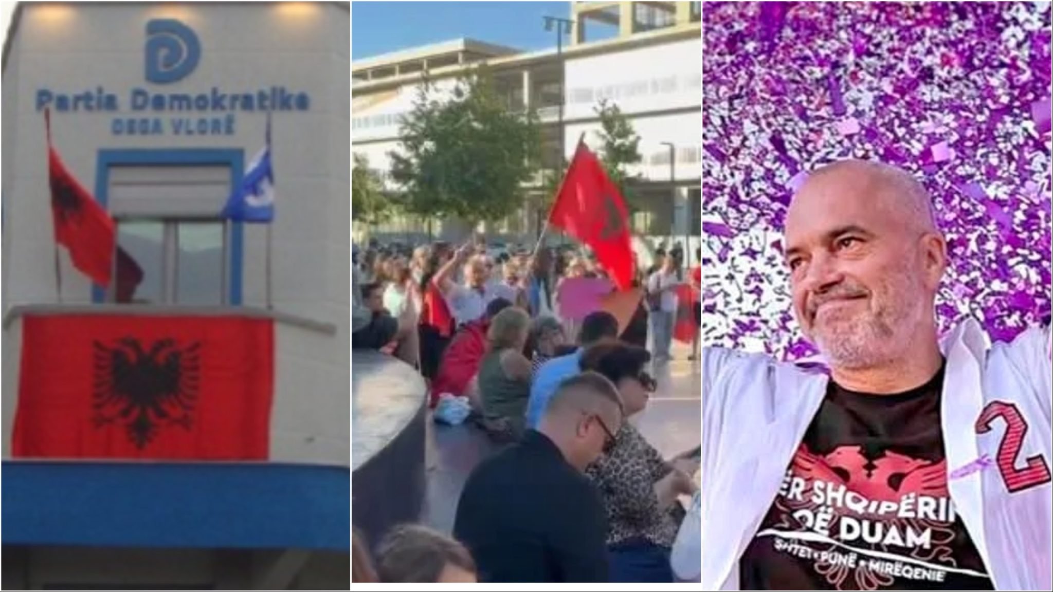 Në të njëjtin orar në Vlorë, protesta për Zvërnecin, tubimi i PD-së dhe takim i PS-së me Ramën