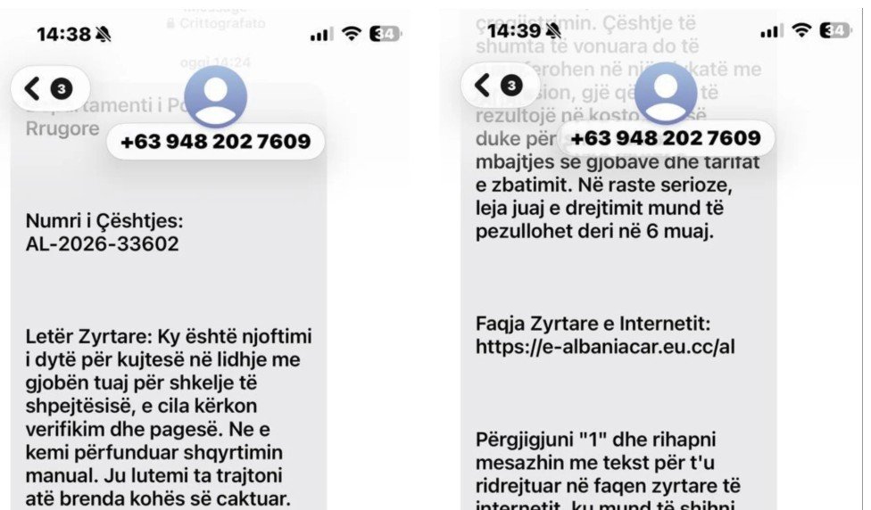 “Kujdes nga SMS-të mashtruese për gjoba dhe detyrime të papaguara”/ Policia apel qytetarëve: Mos i klikoni linket