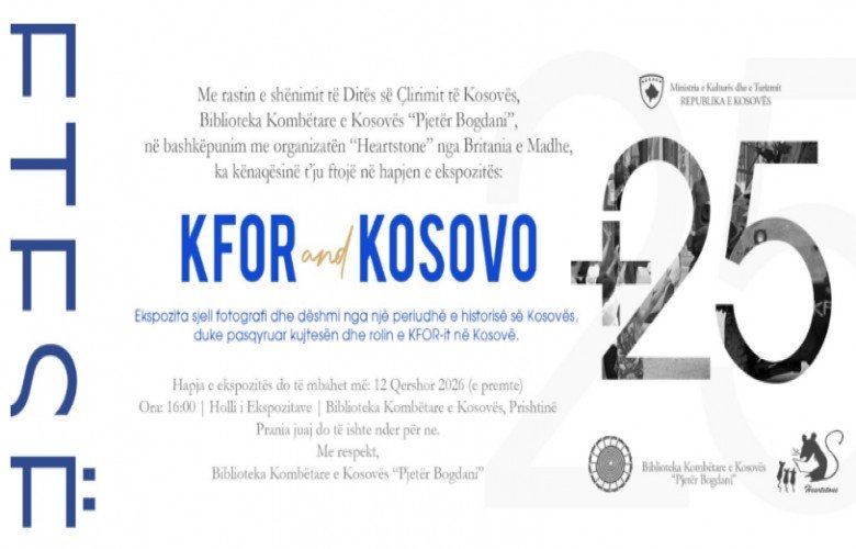 Biblioteka Kombëtare me ekspozitë `KFOR and Kosova +25`