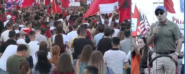 Pensionisti në protestë apel pensionistëve: Merrni 100 mijë lekë dhe rrini kafeneve