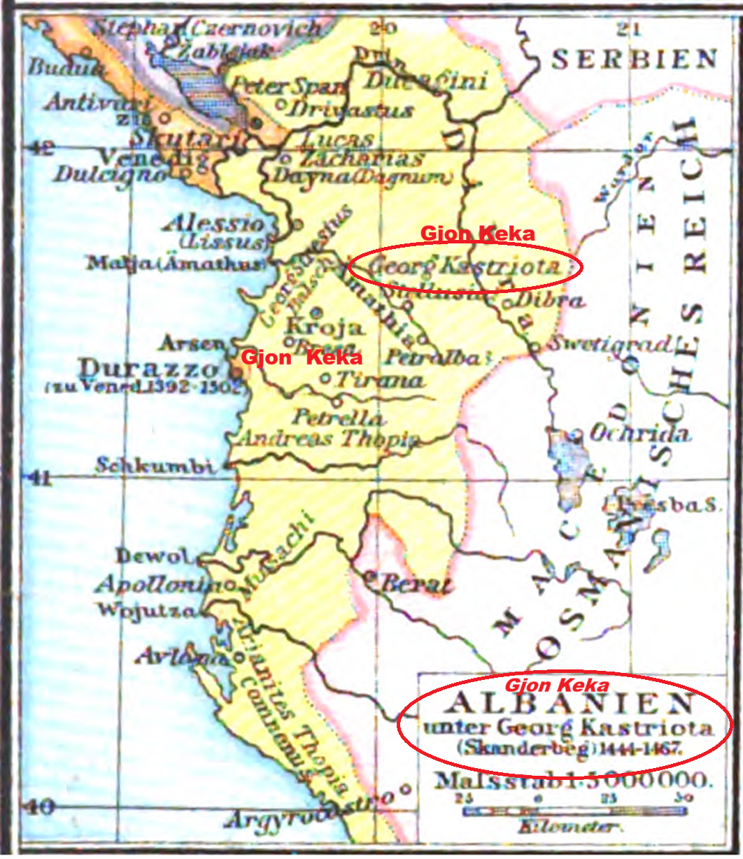 Harta e rrallë e Arbërisë - Gjergj Kastrioti (Skënderbeu)
