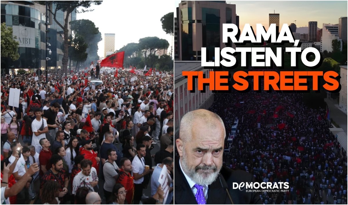 Protestat për dorëheqjen e kryeministrit, Partia Demokratike Evropiane thirrje Ramës