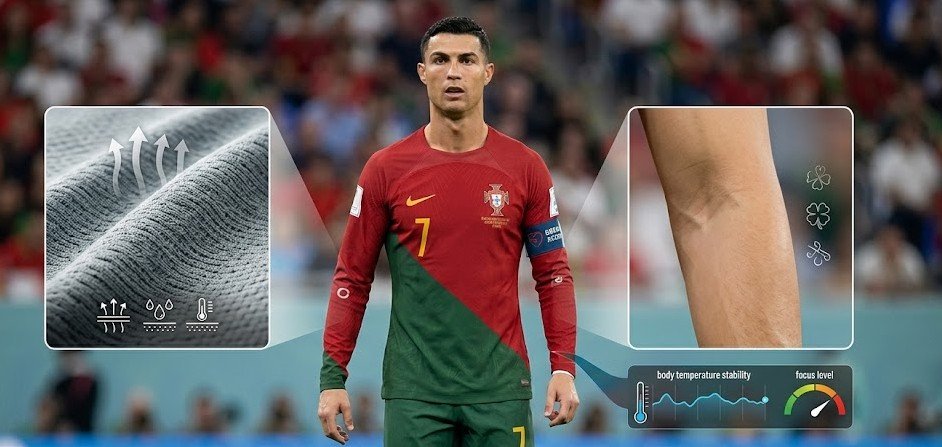 Pse Cristiano Ronaldo luan gjithmonë me mëngë të gjata?