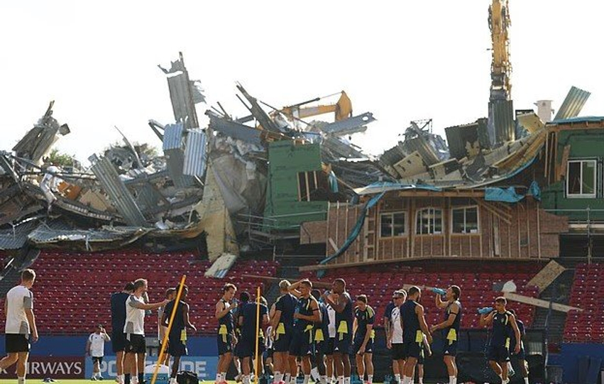 Shembet stadiumi ku stërvitet Suedia