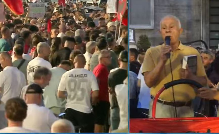 Publicisti Ndriçim Kulla në protestë  Një intelektual kroat më ka thënë  Ne s do e mbanim as 2 vjet Edi Ramën në pushtet  ne e duruam për 16 vjet 