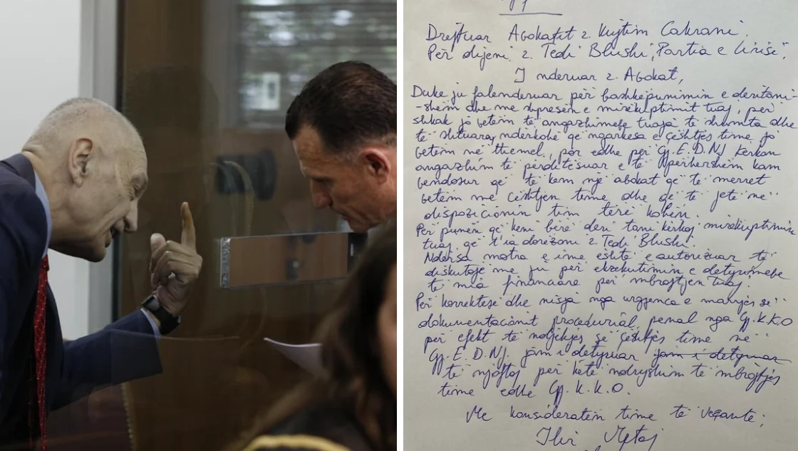 “Më duhet një avokat që të merret vetëm me çështjen time”, zbulohet letra e Metës për Kujtim Cakran