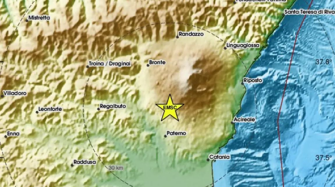 Tërmeti godet Siçilinë, lëkundjet shumë pranë zonës së vullkanit Etna! Panik te banorët, dalin të gjithë në rrugë, raportohet se…