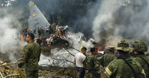 Rrëzimi i aeroplanit ushtarak në Kolumbi, 66 të vdekur dhe dhjetëra të plagosur