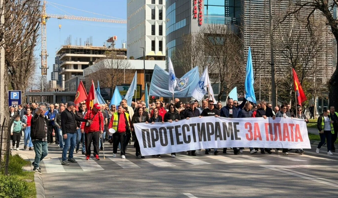 LSM sot proteston në Shkup, kërkojnë rritje të pagave