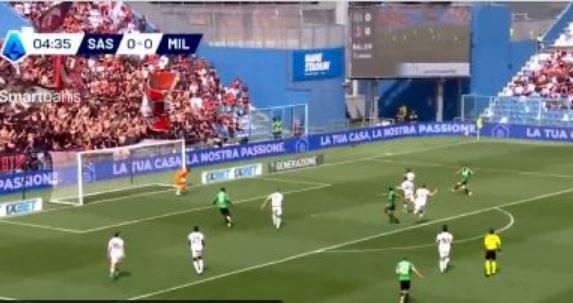 Gabon Jashari, Berardi i jep epërsinë Sassuolos ndaj Milanit