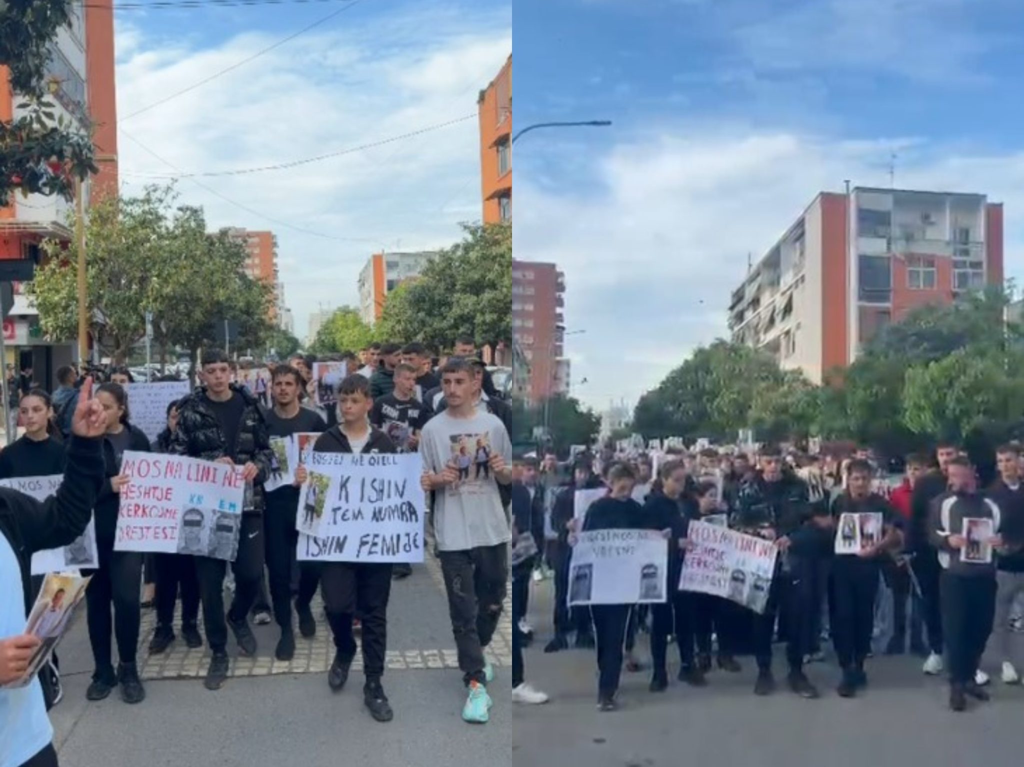 Me pankarta në duar, qytetarët e Durrësit marshim protestë drejt bashkisë: Dy jetë të mitura u fikën
