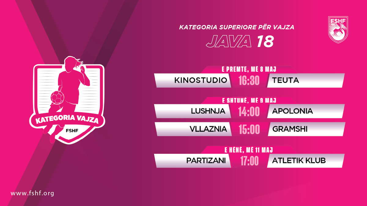 Java e fundit e fazës së rregullt luhet e ndarë në tre ditë