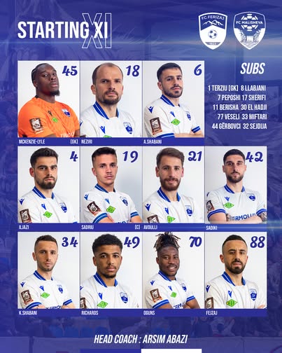 Ferizaj - Malisheva, formacionet