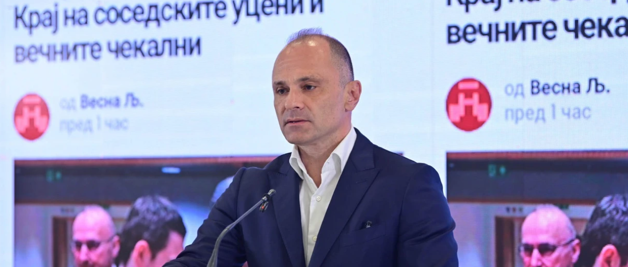 Filipçe: Mucunski, në emër të shefit të bandës, bëri bujë në Bruksel dhe akuzoi BE-në se nuk i zbaton reformat
