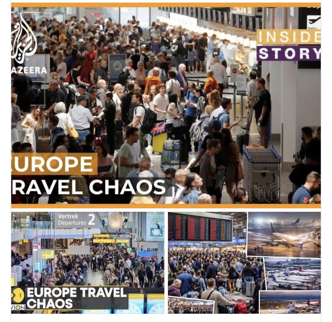 Mijëra pasagjerë mbeten në aeroporte në Europë: Angli, Francë, Gjermani, Portugali, Spanjë, Zvicër, Turqi