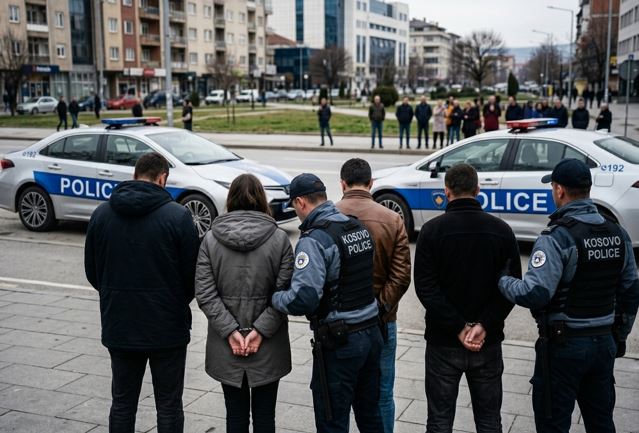 Tre burra dhe një gjermane arrestohen në Graçanicë, u kapën me drogë