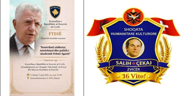 Vlerësim për veprimtarinë atdhetare dhe intelektuale të akademikut Fehmi Agani