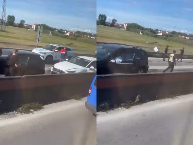 Aksident zinxhir në autostradën Tiranë–Durrës, bllokohet trafiku