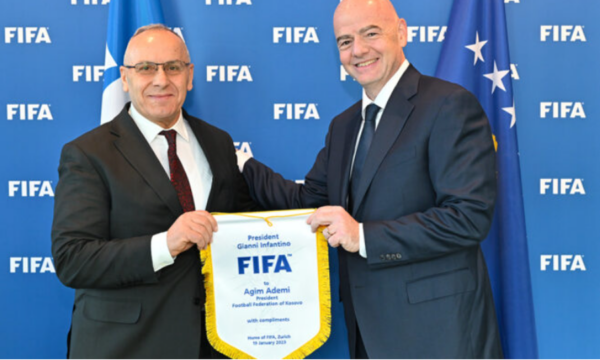 Infantino e uron FFK-në për 10-vjetorin e anëtarësimit në FIFA