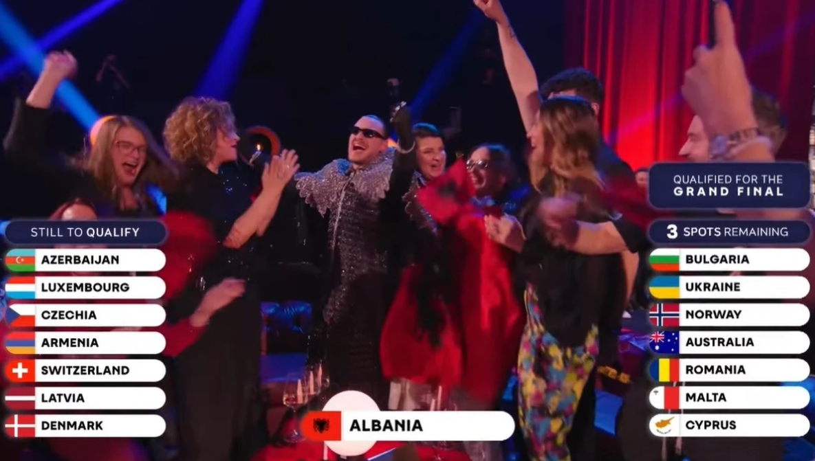 Shqipëria shkëlqen dhe kualifikohet në finalen e madhe të “Eurovision 2026” në Vjenë