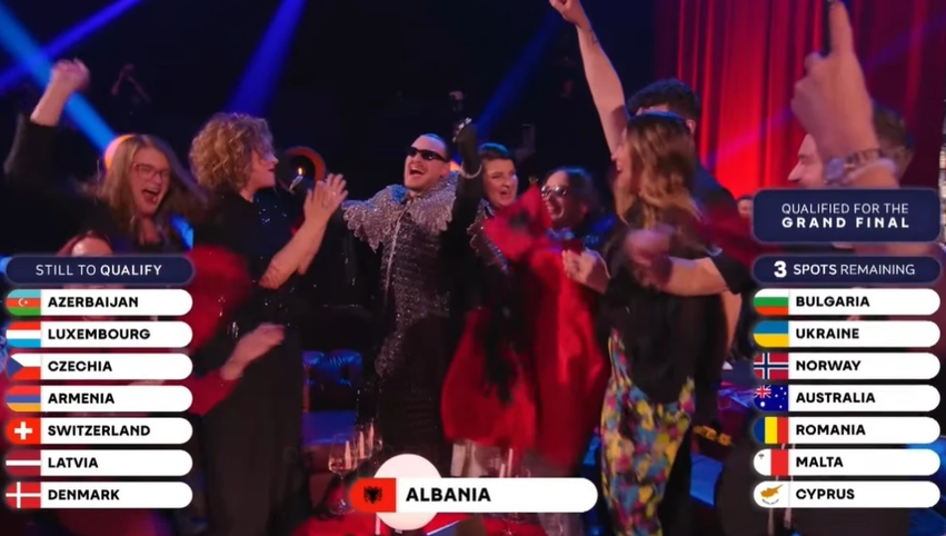 Shqipëria shkëlqen dhe kualifikohet në finalen e madhe të  Eurovision 2026  në Vjenë