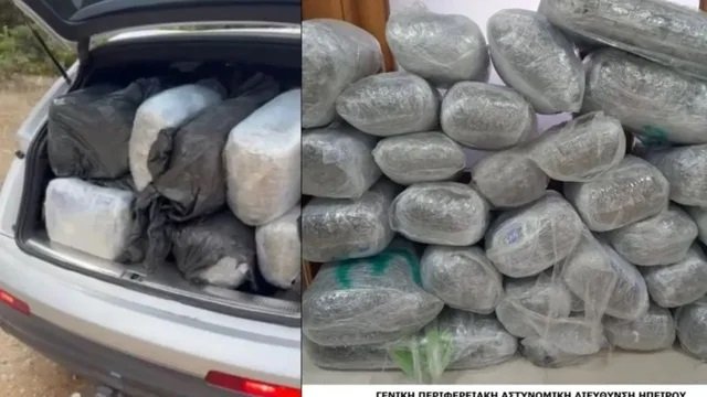 Kapen 167 kg marijuanë në kufirin greko-shqiptar, në pranga shqiptari