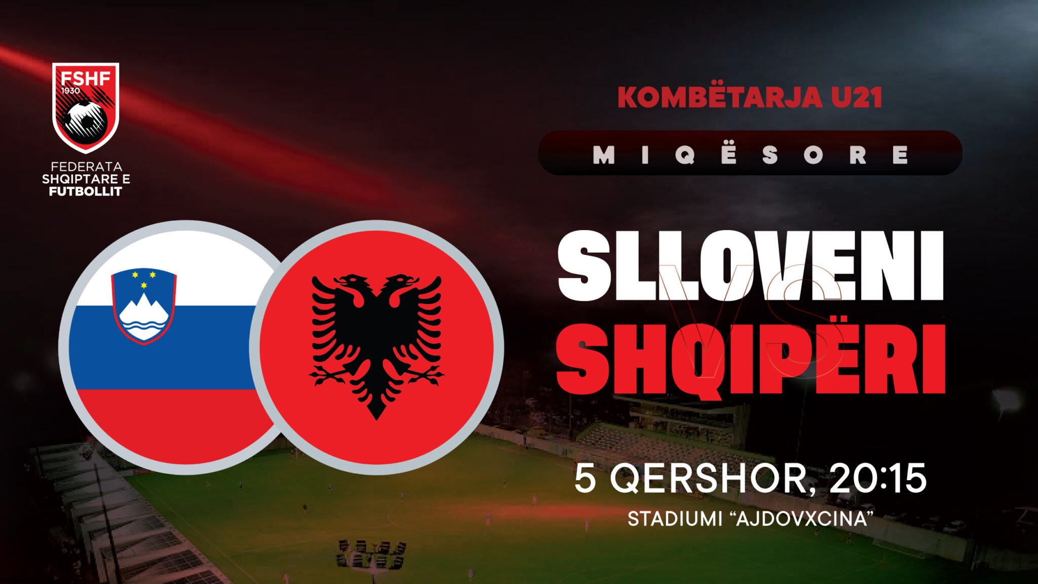 Shqipëria U-21 zyrtarizon një tjetër miqësore, luan me Slloveninë më 5 qershor