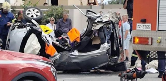 Aksident fatal në Rodos/ Dy gra humbin jetën pas përplasjes 'kokë më kokë' të automjeteve