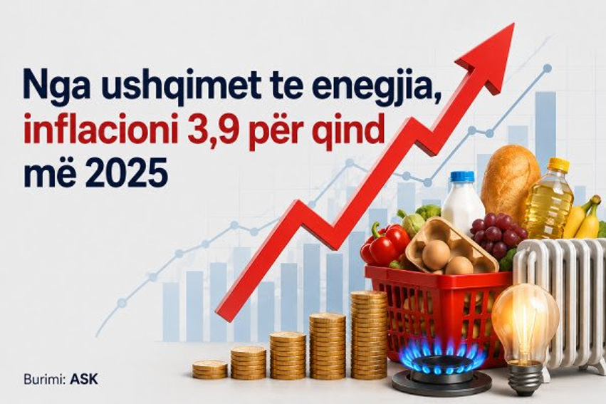 Nga ushqimi te energjia  ASK tregon ku u rritën më shumë çmimet më 2025