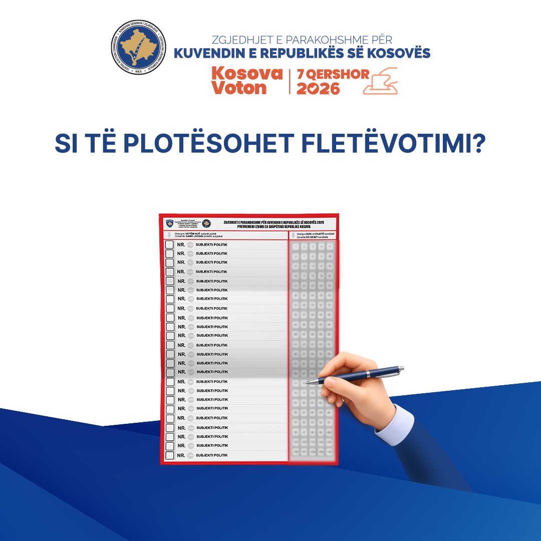 Si të plotësohet fletëvotimi për zgjedhjet e 7 qershorit – tregon KQZ