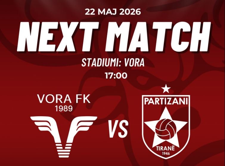 Partizani dhe Vora luajnë miqësore të premten