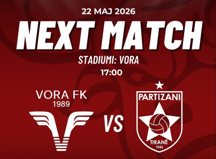 Partizani dhe Vora luajnë miqësore të premten