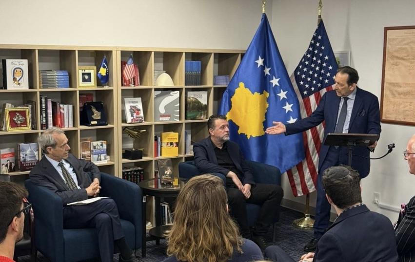Promovimi i librit të Ag Apollonit në Konsullatën e Kosovës në New York  Nderim viktimave të masakrës së Stagovës