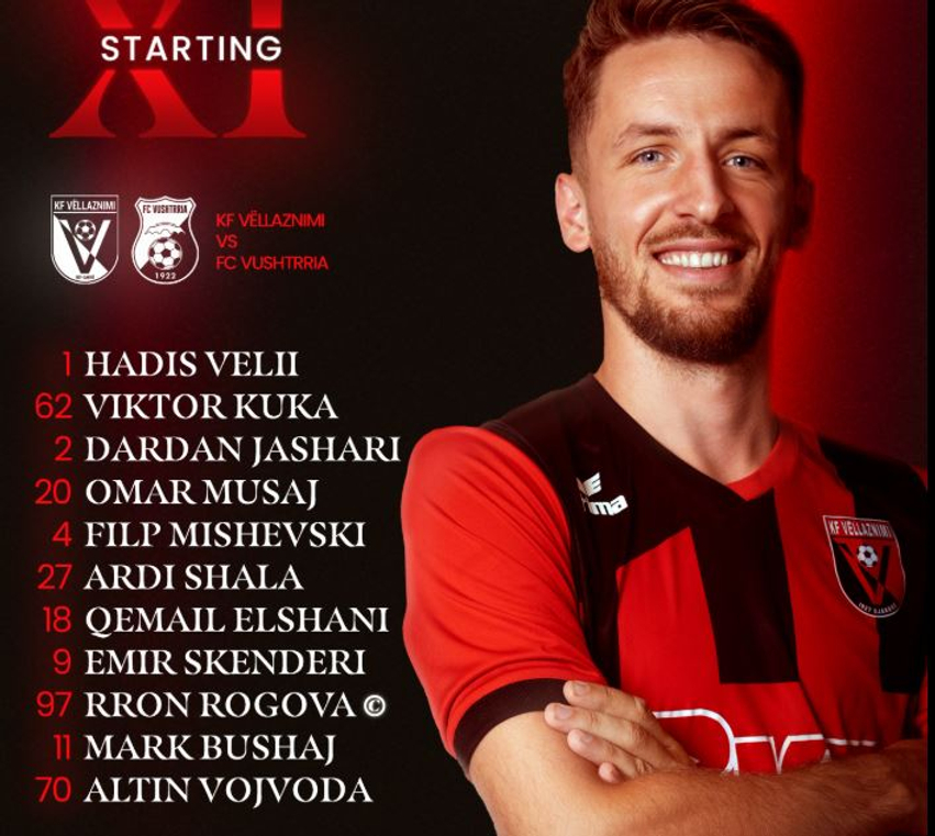 Vëllaznimi   Vushtrria si finale  ja formacionet