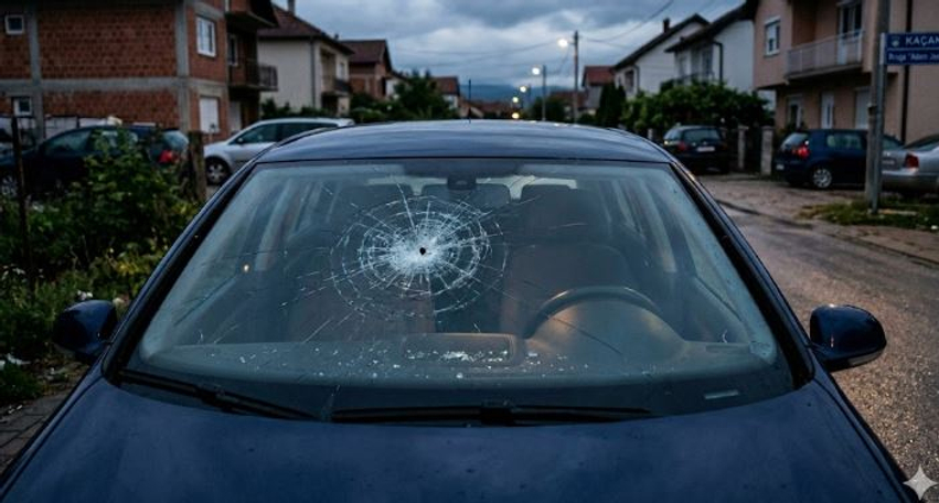 Predha e armës dëmton xhamin e veturës së një gruaje në Kaçanik