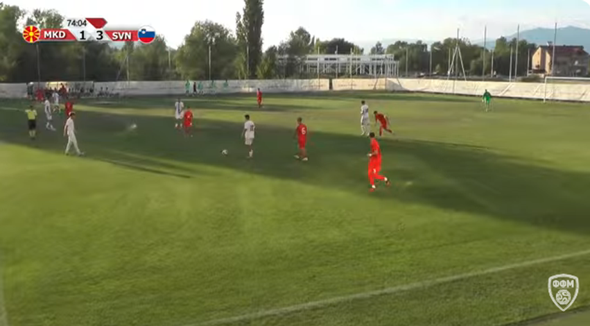 Sllovenët fitojnë  tre shqiptarë titullarë të Maqedonia U 19