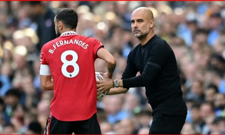 Guardiola përdori Bruno Fernandes si shembull negativ për lojtarët e Cityt