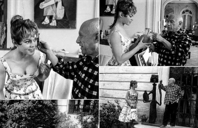 Brigitte Bardo, një ikonë e bukurisë  përballë Pablo Picasso një titani të artit bashkëkohor