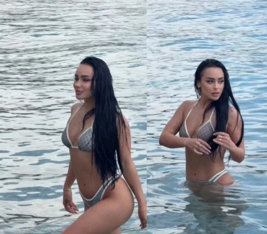 Egli Tako mahnit ndjekësit me paraqitjen e saj në Instagram nga pushimet në det