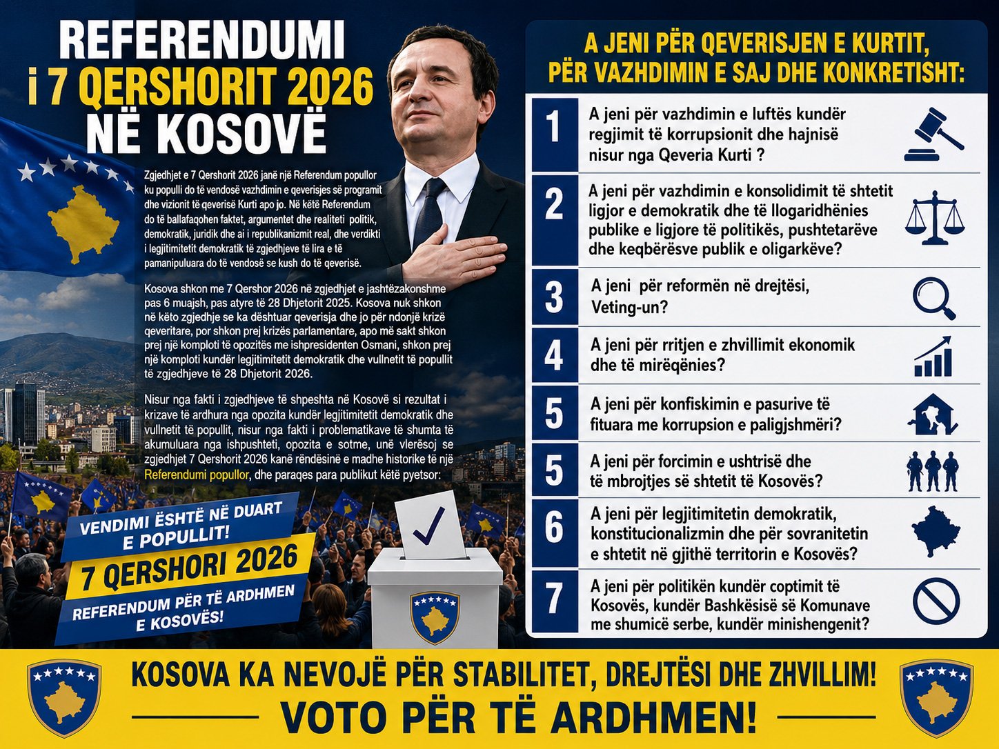 Referendumi  i 7 Qershorit 2026 në Kosovë