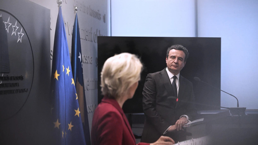 Von der Leyen e ndan në  X  mesazhin kryesor që ia dha Kosovës pas takimit me Kurtin