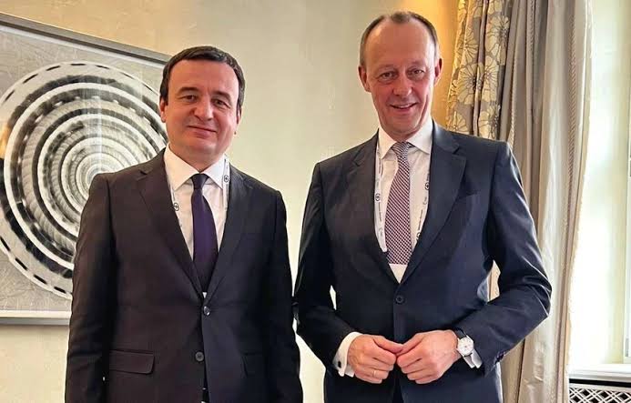 Kryeministri Kurti pranoi letër nga Kancelari Merz 